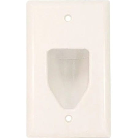 MONOPRICE Low Voltage Cable Wall Plate - White 3997